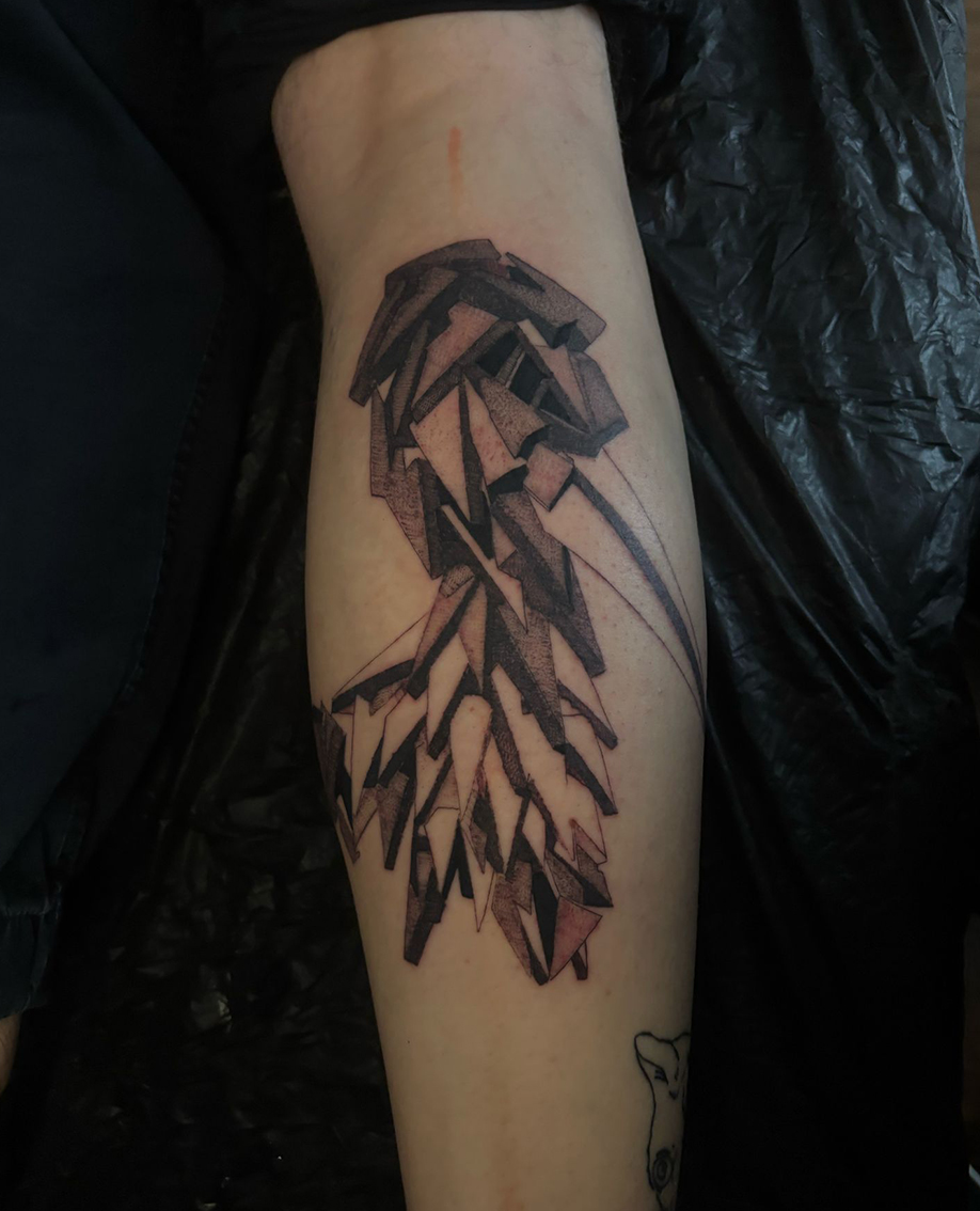 Haagse Straat Ooievaar Tattoo